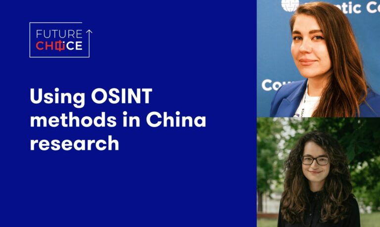 Mentoring session: Using OSINT methods in China research