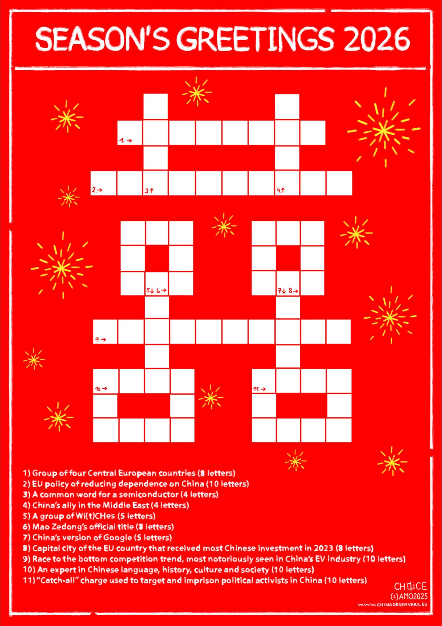 Happy New Year 2026 – Crossword – chinaobservers