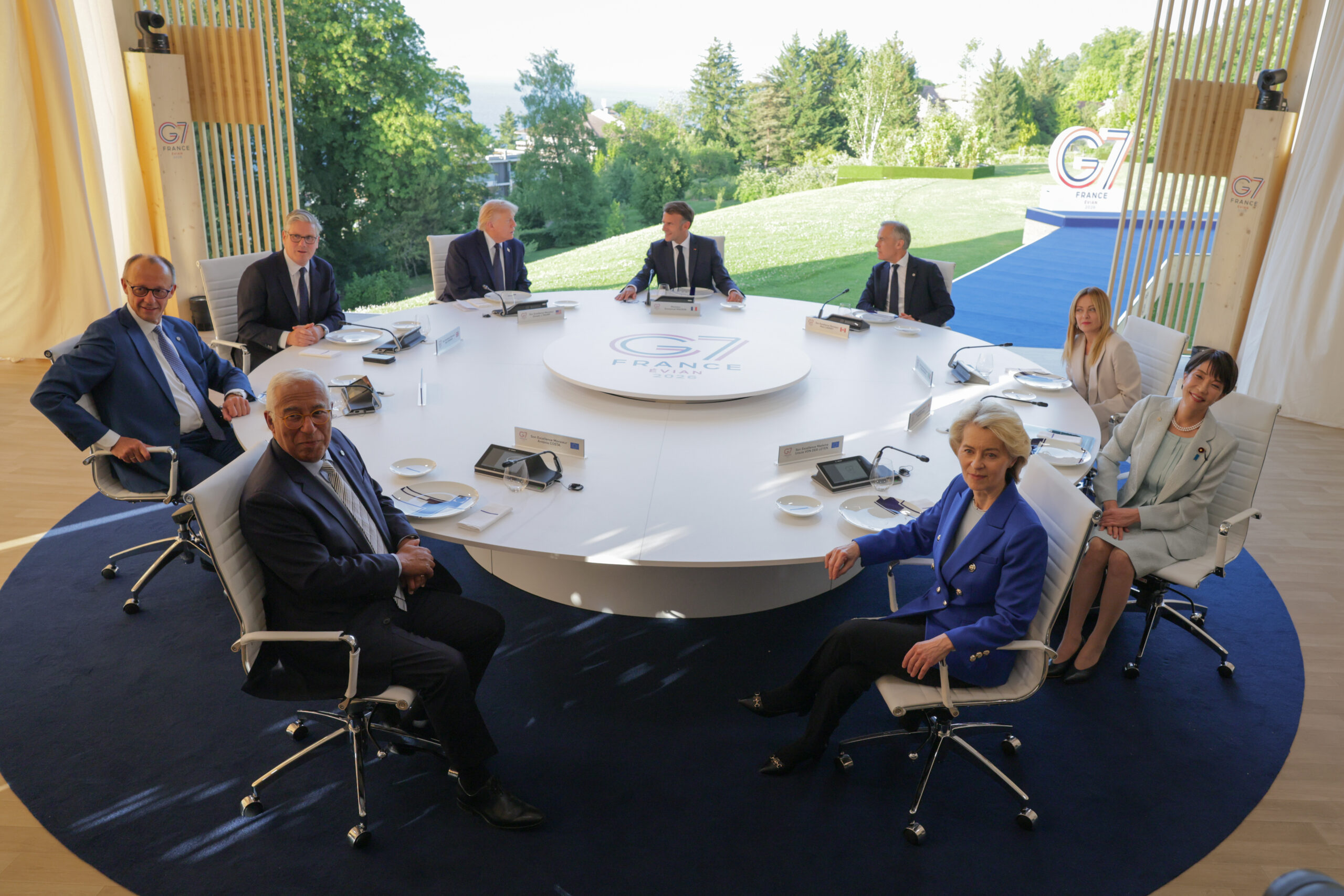 Participation d'Ursula von der Leyen, présidente de la Commission européenne, au sommet du G7